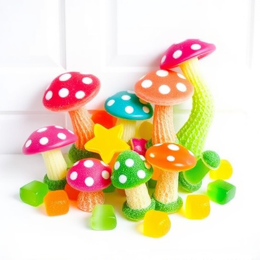Vibrant Magic Mushroom Gummies Collection