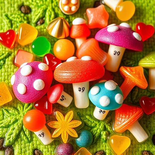 Vibrant Magic Mushroom Gummies Collection