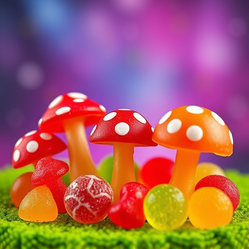 Vibrant Magic Mushroom Gummies Collection